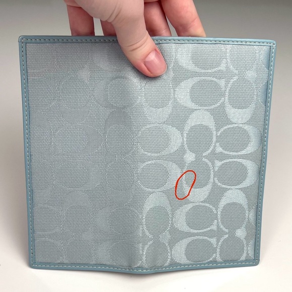 NWOT Coach Baby Blue Wallet - Picture 3 of 4